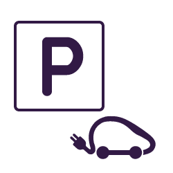 Parking privé avec borne de recharge